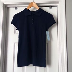 Cat & Jack Navy Blue Uniform Polo shirt size 14